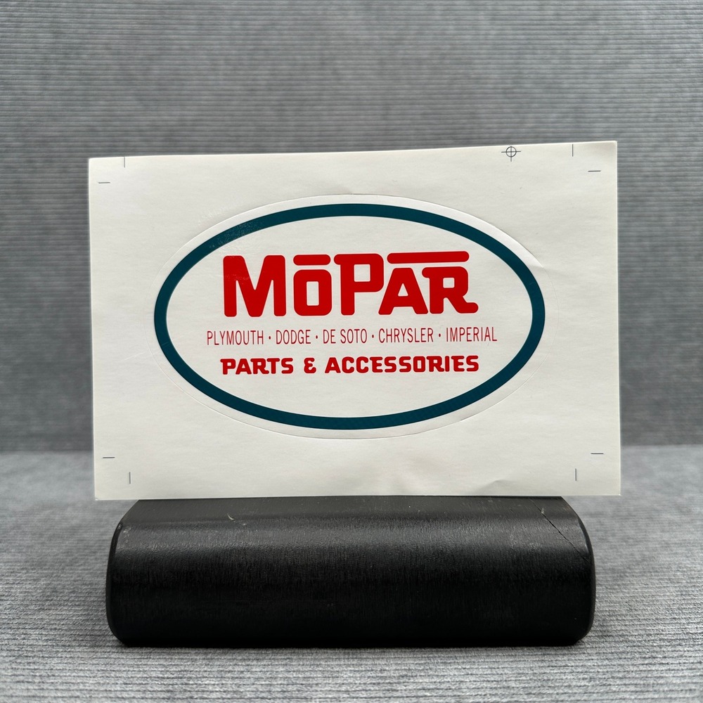 Vintage Mopar Parts Accessories Sticker Decal Lot Chrysler Dodge Plymouth 5pcs
